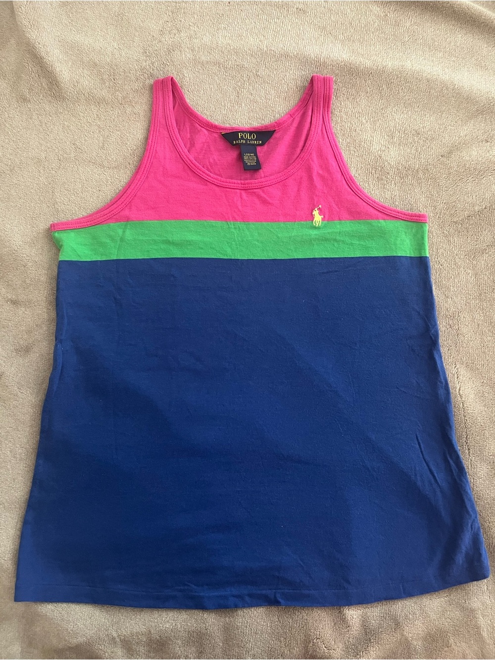Polo Ralph Lauren Colorblock Cotton Tank